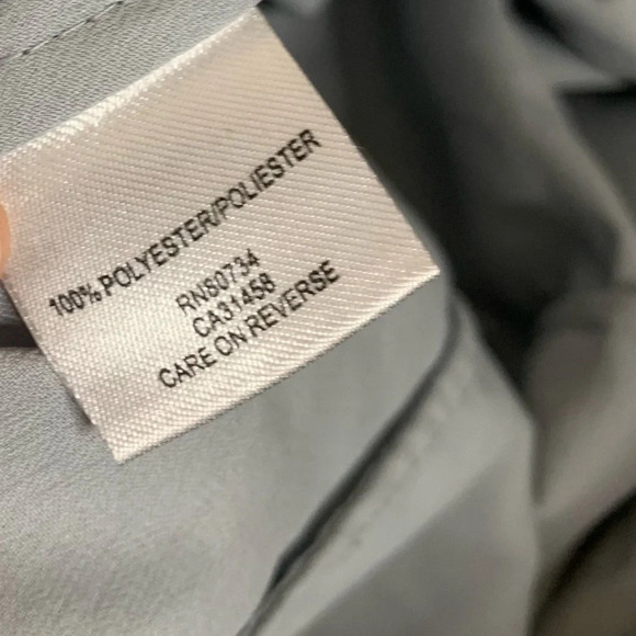 BCBG Women's Mini Dress Tiered Layered Ruffle One Shoulder Tie Sleeve Pale blue - Picture 11 of 16